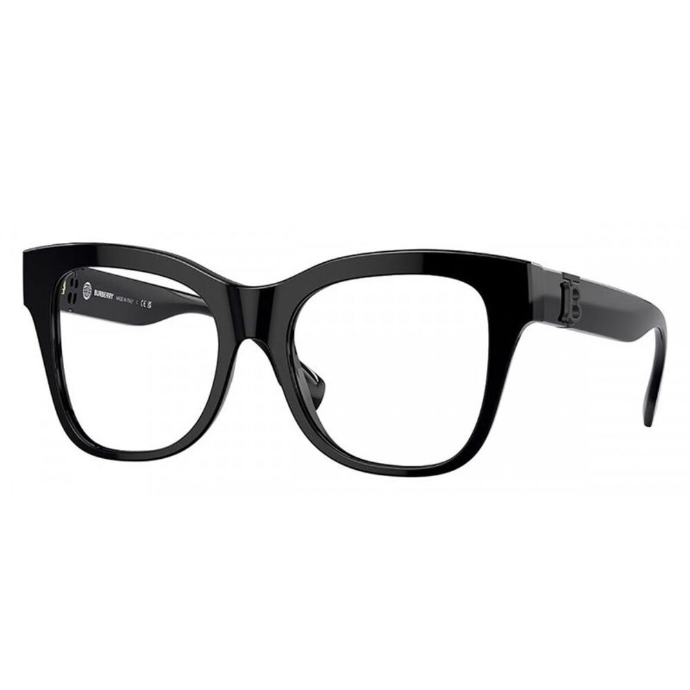 Burberry BE 2388 4093 Black Acetate Square Eyeglasses 50mm